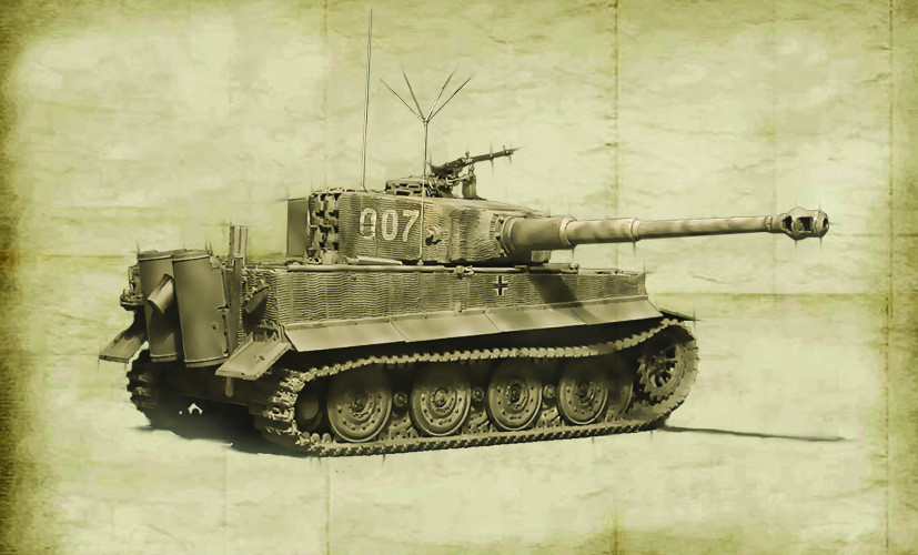 German D-Day Pz.Kpfw.VI Tiger I Ausf.E Late (1:35 Scale)