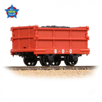 *NG7 Dinorwic Coal Wagon Red Lightly Weathered 800