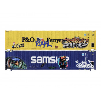 45ft Container Set (2) P&O/Samskip Graffiti