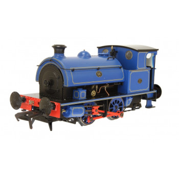 HL 0-4-0 56 Port of London Blue Lined Yellow (DCC-Fitted)