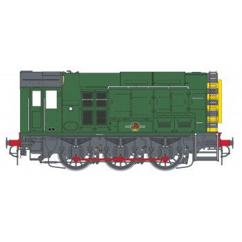 Class 08 Unnumbered BR Late Green w/Wasp Stripes