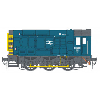 Class 08 538 BR Blue w/Wasp Stripes