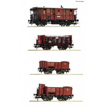 *KPEV Ni/Schwerin/Essen/Schwerin Wagon Set (4) I