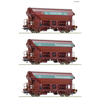 *DB Tdgs Swivel Roof Hopper Wagon Set (3) IV