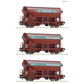 DB Tdgs Swivel Roof Hopper Wagon Set (3) IV