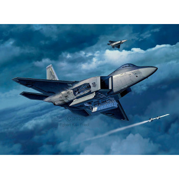 *US Lockheed Martin F-22A Raptor Model Set (1:72 Scale)