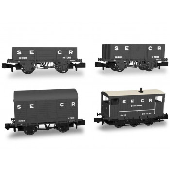 #P# SECR Wagon Set (4) SECR Freight Train