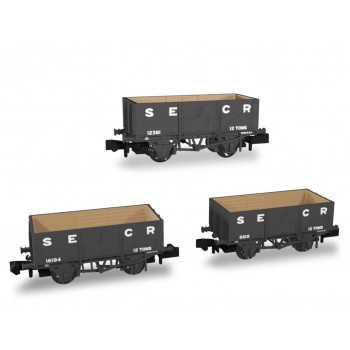 #P# SECR Wagon Set (3) SECR 7 Plank Diagram 1355