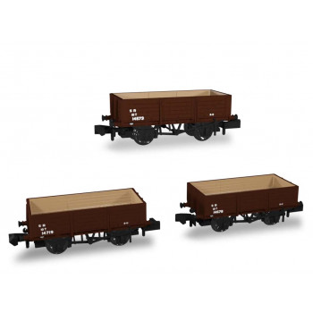 SECR Wagon Set (3) SR Post-1936 5 Plank Diagram 1349