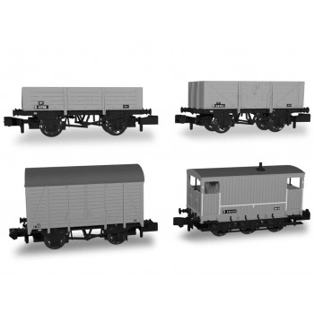 SECR Wagon Set (4) BR Freight Train